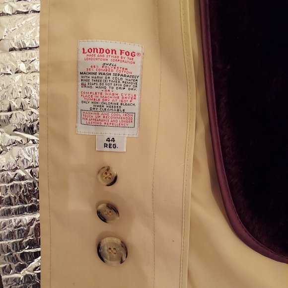 See Video NUC! Vintage London Fog Maincoats Men's Overcoat with Removable Liner - Picture 7 of 9